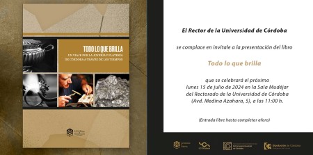 Lee más sobre el artículo 15/07/2024 Presentación del libro «Todo lo que brilla. Un viaje por la joyería y la platería de córdoba a través de los tiempos»