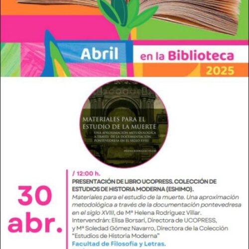UCOPress presenta «Materiales para el estudio de la muerte» de M.ª Helena Rodríguez Vilar