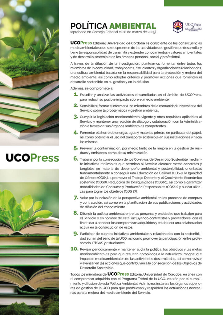 Previsualización del archivo de Políticas ambientales de UCOPress
