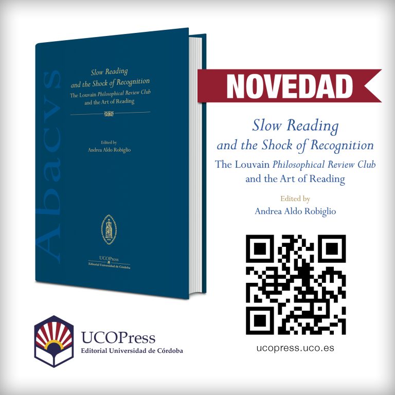 Lee más sobre el artículo Novedad UCOPress «Slow Reading and the Shock of Recognition»