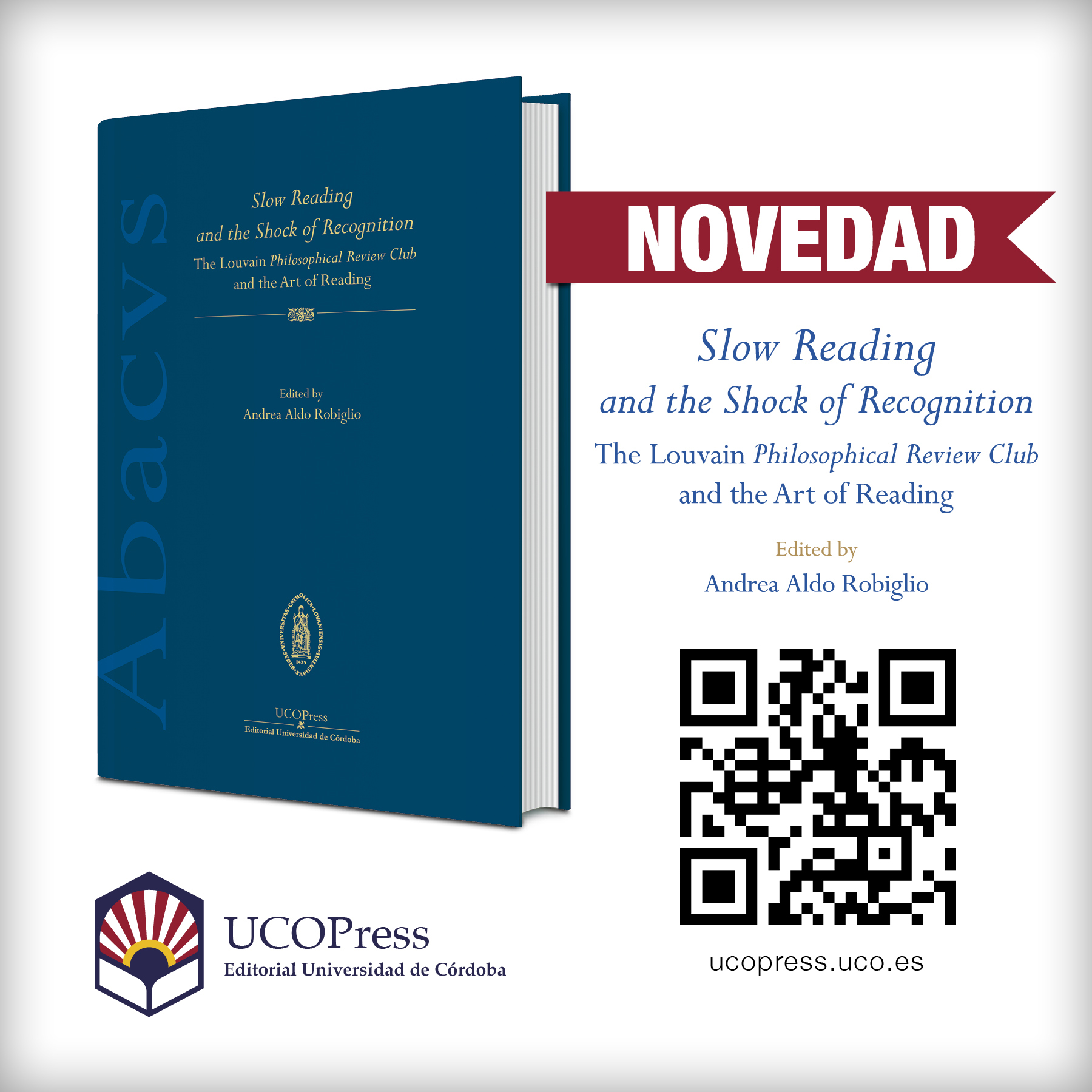 En este momento estás viendo Novedad UCOPress «Slow Reading and the Shock of Recognition»