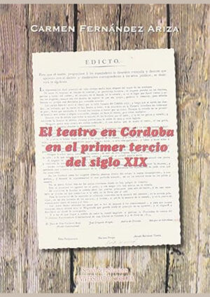 El teatro en Córdoba en el primer tercio del siglo XIX