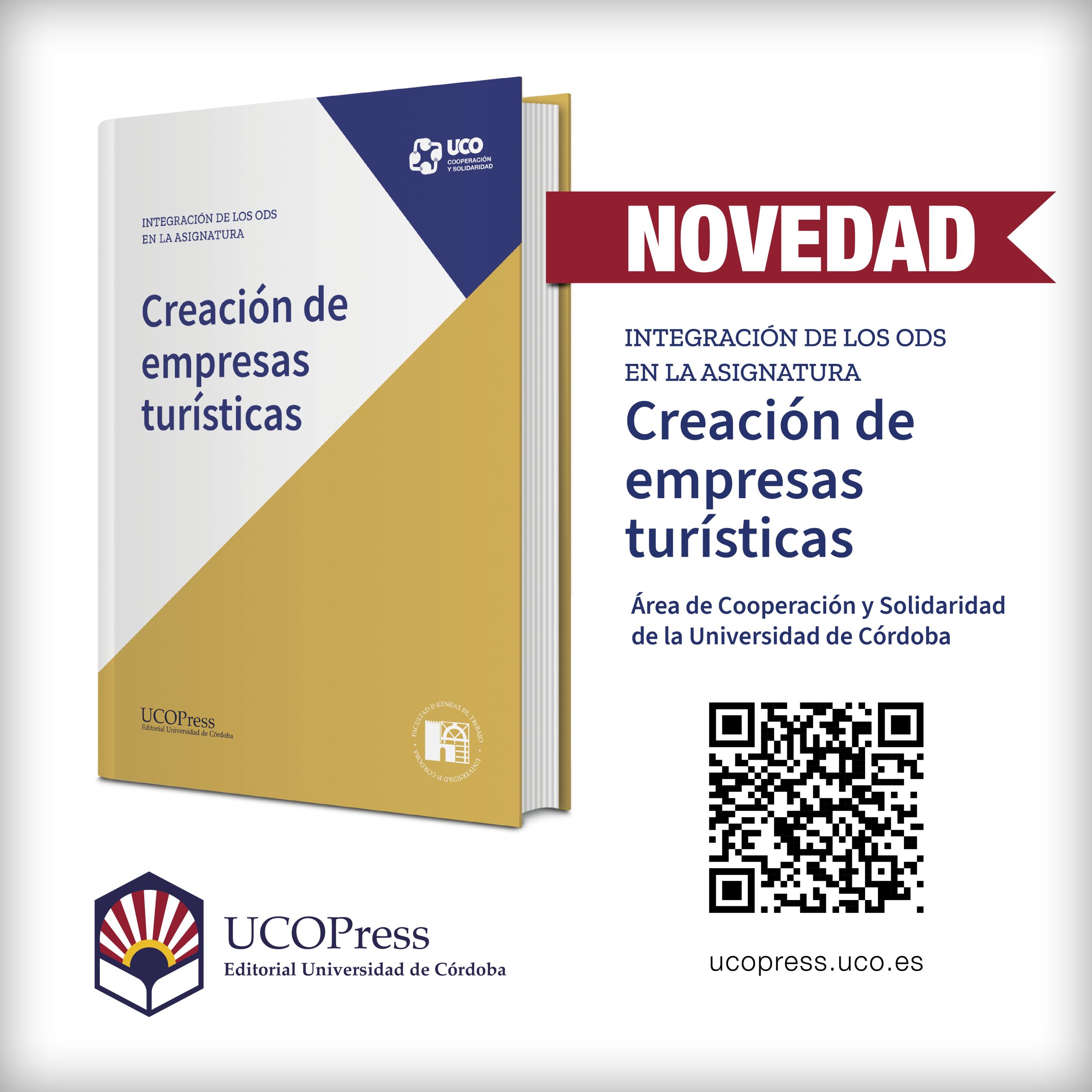 You are currently viewing New Publication from UCOPress: “Integración de los ODS en la asignatura: Creación de Empresas Turísticas”