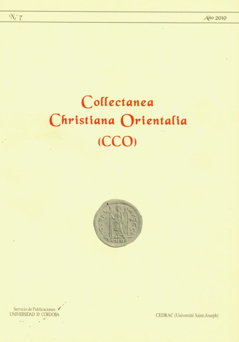 Read more about the article The Publications Service of the University of Córdoba publishes the seventh issue of the Journal “Collectanea Christiana Orientalia”
