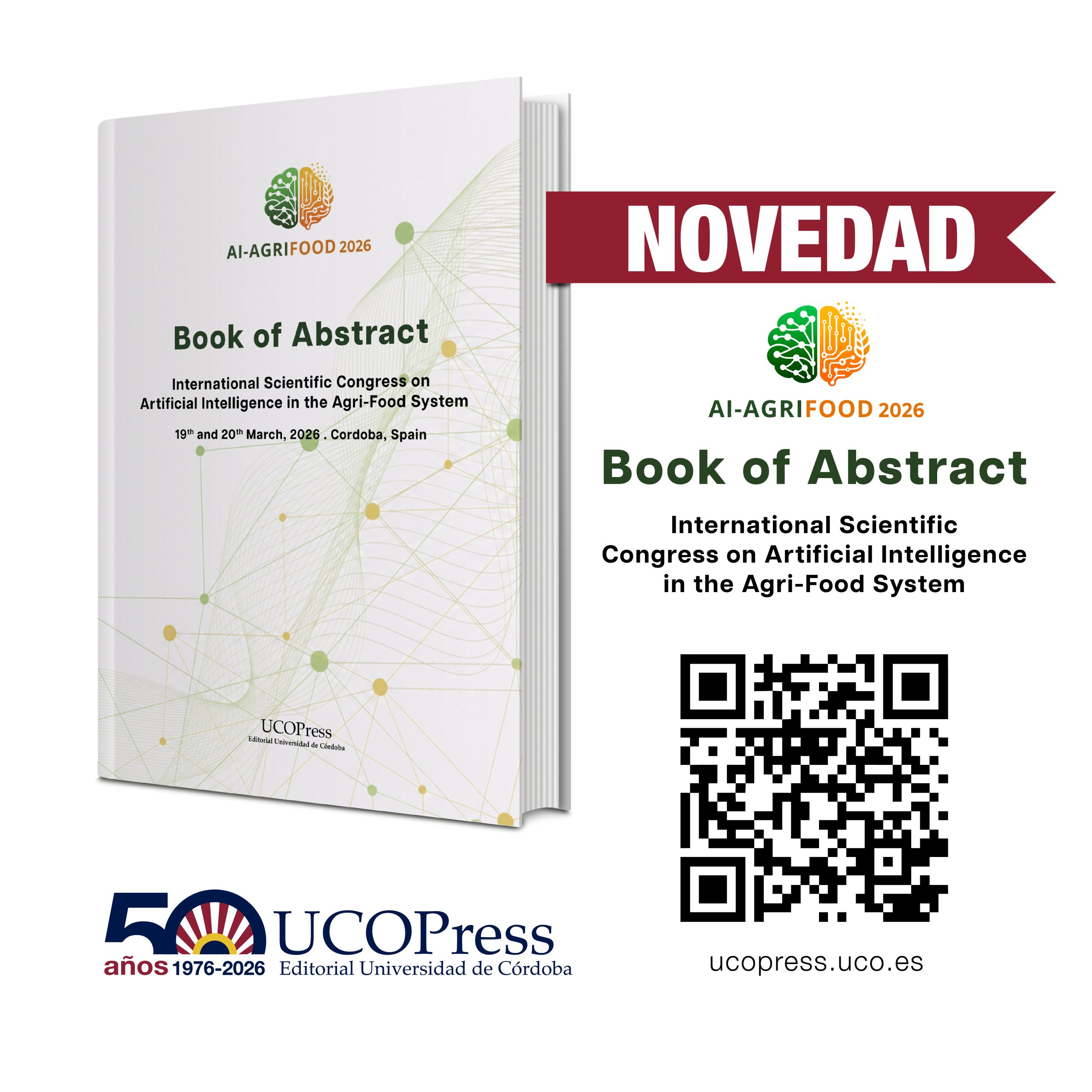 You are currently viewing Novedad UCOPress: «Book of Abstracts de AI-AGRIFOOD 2026» / Congreso Internacional sobre Inteligencia Artificial aplicada al sistema agroalimentario